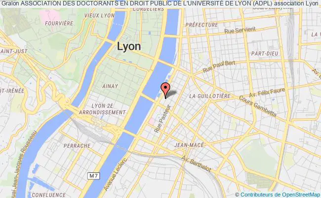 plan association Association Des Doctorants En Droit Public De L'universitÉ De Lyon (adpl) Lyon