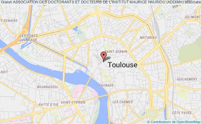 plan association Association Des Doctorants Et Docteurs De L'institut Maurice Hauriou (addimh) Toulouse