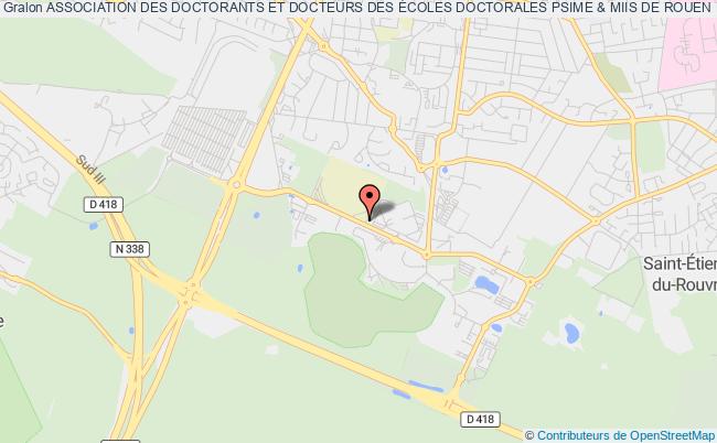 plan association Association Des Doctorants Et Docteurs Des Écoles Doctorales Psime & Miis De Rouen Et Le Havre Saint-Étienne-du-Rouvray