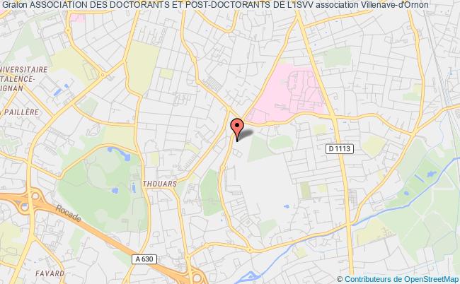 plan association Association Des Doctorants Et Post-doctorants De L'isvv Villenave-d'Ornon