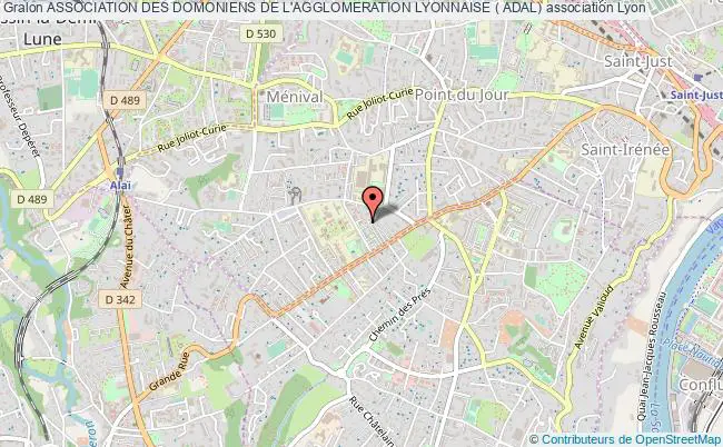 plan association Association Des Domoniens De L'agglomeration Lyonnaise ( Adal) Lyon