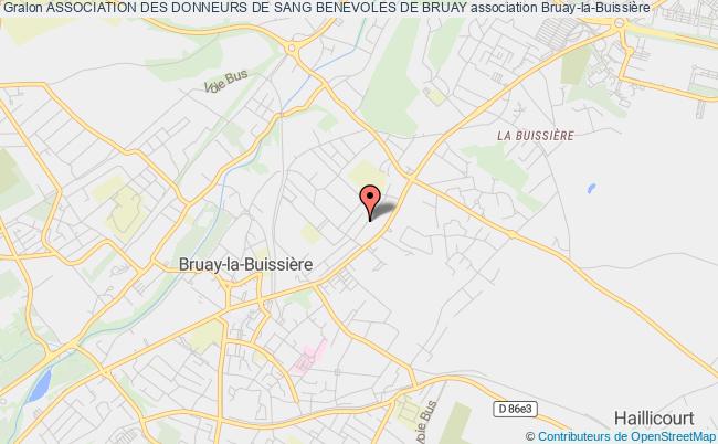 plan association Association Des Donneurs De Sang Benevoles De Bruay Bruay-la-Buissière