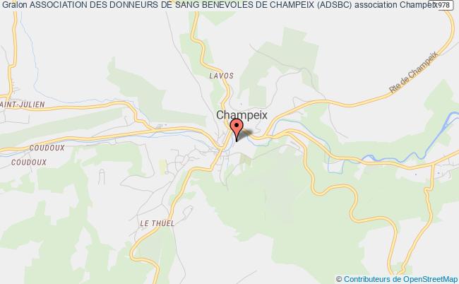 ASSOCIATION DES DONNEURS DE SANG BENEVOLES DE CHAMPEIX (ADSBC)