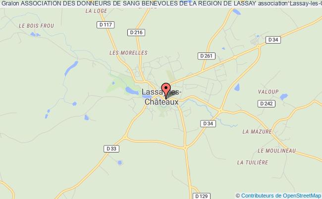 plan association Association Des Donneurs De Sang Benevoles De La Region De Lassay Lassay-les-Châteaux