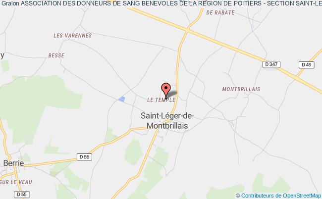 plan association Association Des Donneurs De Sang Benevoles De La Region De Poitiers - Section Saint-leger De Montbrillais Saint-Léger-de-Montbrillais