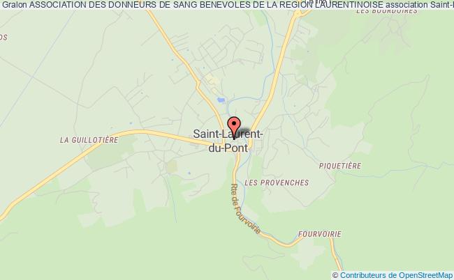 plan association Association Des Donneurs De Sang Benevoles De La Region Laurentinoise Saint-Laurent-du-Pont