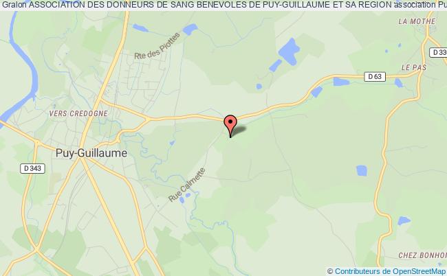 plan association Association Des Donneurs De Sang Benevoles De Puy-guillaume Et Sa Region Puy-Guillaume