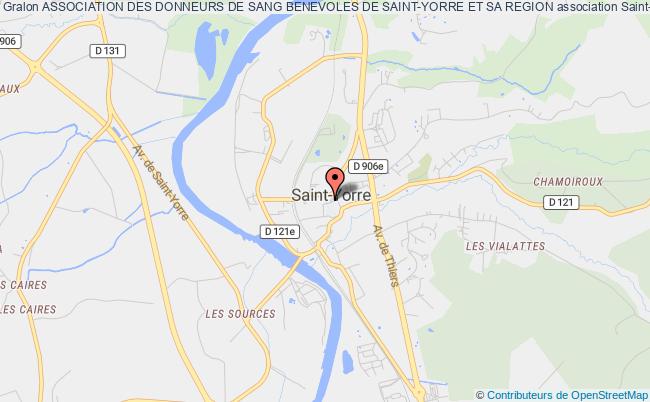 plan association Association Des Donneurs De Sang Benevoles De Saint-yorre Et Sa Region Saint-Yorre