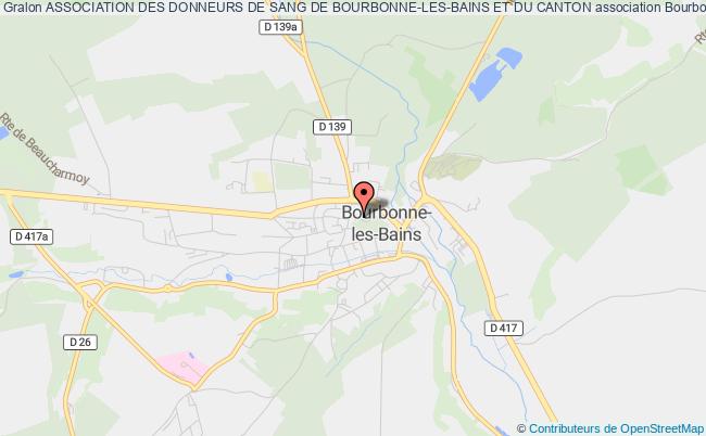 ASSOCIATION DES DONNEURS DE SANG DE BOURBONNE-LES-BAINS ET DU CANTON