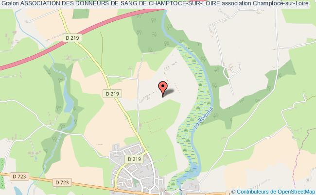 plan association Association Des Donneurs De Sang De Champtoce-sur-loire Champtocé-sur-Loire
