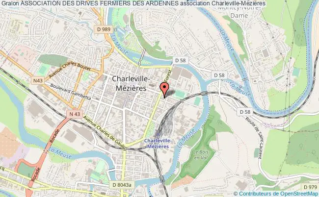 plan association Association Des Drives Fermiers Des Ardennes Charleville-Mézières