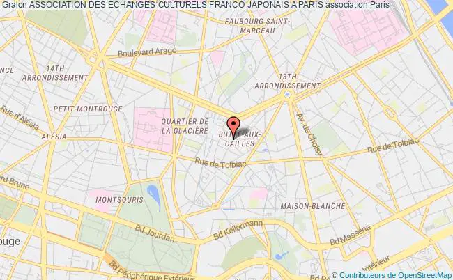 plan association Association Des Echanges Culturels Franco Japonais A Paris Paris