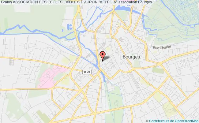 plan association Association Des Ecoles Laiques D'auron "a.d.e.l.a" Bourges