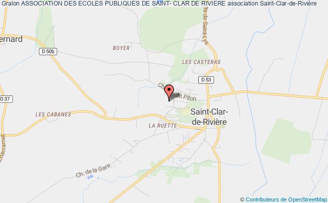 plan association Association Des Ecoles Publiques De Saint- Clar De Riviere Saint-Clar-de-Rivière