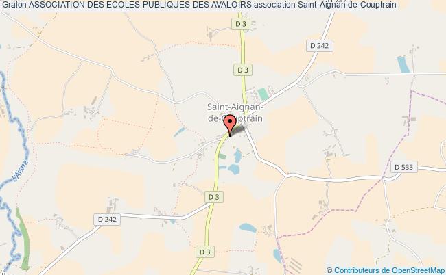 plan association Association Des Ecoles Publiques Des Avaloirs Saint-Aignan-de-Couptrain