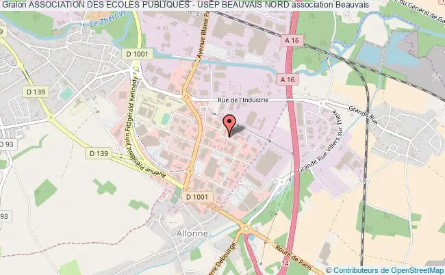 plan association Association Des Ecoles Publiques - Usep Beauvais Nord Beauvais