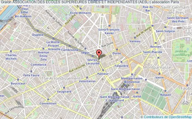 plan association Association Des Ecoles Superieures Libres Et Independantes (aesli) Paris