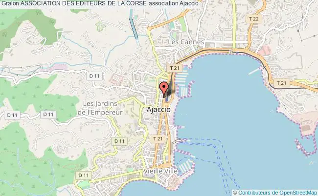 plan association Association Des Editeurs De La Corse Ajaccio