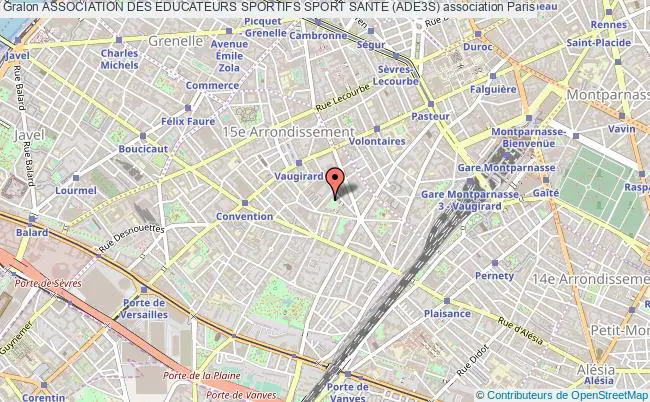plan association Association Des Educateurs Sportifs Sport Sante (ade3s) Paris