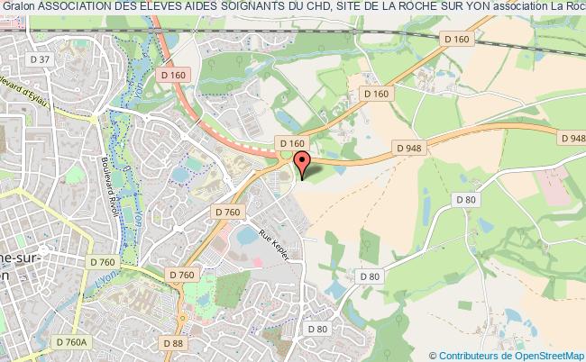 plan association Association Des Eleves Aides Soignants Du Chd, Site De La Roche Sur Yon La    Roche-sur-Yon