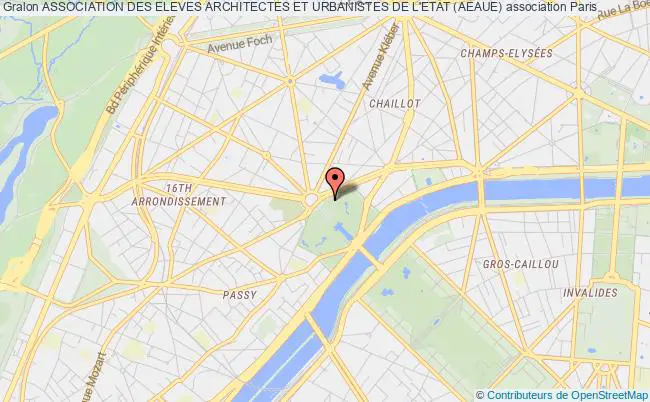 plan association Association Des Eleves Architectes Et Urbanistes De L'etat (aeaue) Paris