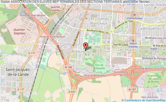 plan association Association Des Eleves Bep Terminales Des Sections Tertiaires Rennes