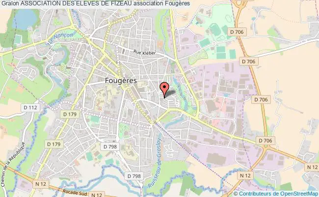 plan association Association Des Eleves De Fizeau Fougères