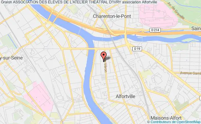 plan association Association Des ÉlÈves De L'atelier ThÉÂtral D'ivry Ivry-sur-Seine