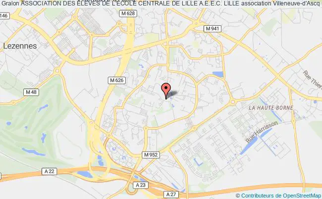 plan association Association Des Eleves De L'ecole Centrale De Lille A.e.e.c. Lille Villeneuve-d'Ascq