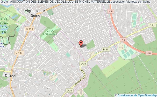 plan association Association Des Eleves De L'ecole Louise Michel Maternelle Vigneux-sur-Seine