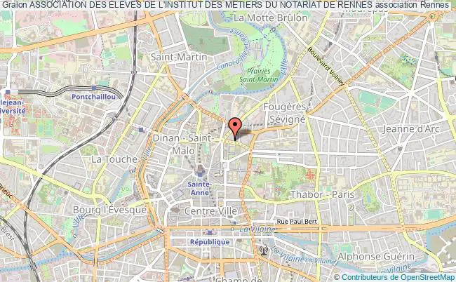 plan association Association Des Eleves De L'institut Des Metiers Du Notariat De Rennes Rennes