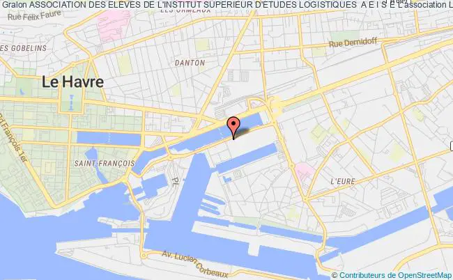 plan association Association Des Eleves De L'institut Superieur D'etudes Logistiques  A E I S E L Le Havre