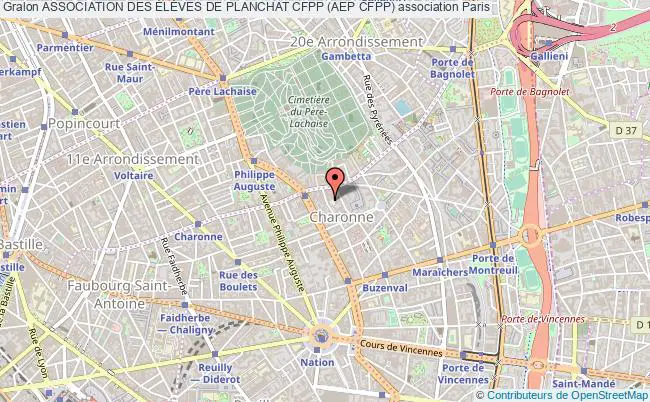 plan association Association Des ÉlÈves De Planchat Cfpp (aep Cfpp) PARIS