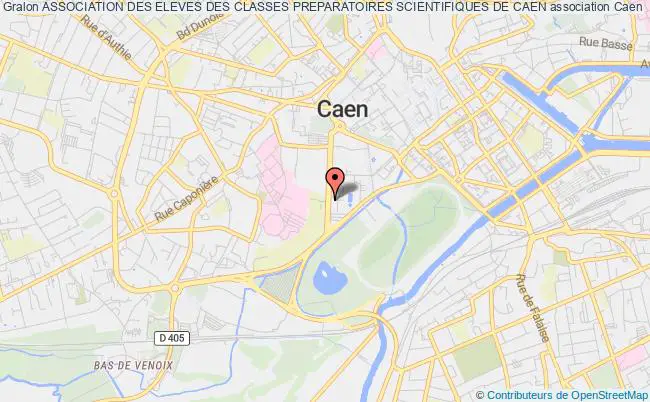 plan association Association Des Eleves Des Classes Preparatoires Scientifiques De Caen Caen