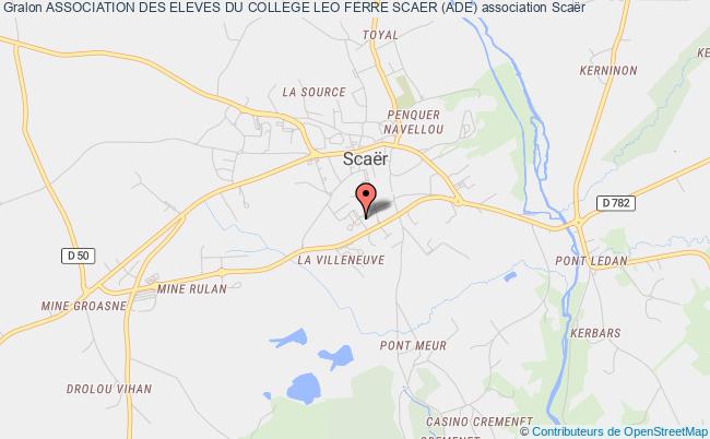 plan association Association Des Eleves Du College Leo Ferre Scaer (ade) Scaër