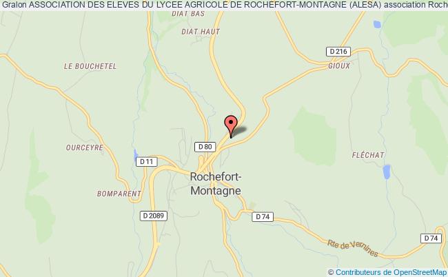 plan association Association Des Eleves Du Lycee Agricole De Rochefort-montagne (alesa) Rochefort-Montagne