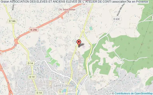 plan association Association Des Eleves Et Anciens Eleves De L 'atelier De Conti Aix-en-Provence