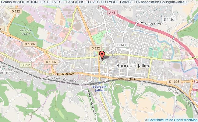 plan association Association Des ÉlÈves Et Anciens ÉlÈves Du LycÉe Gambetta Bourgoin-Jallieu