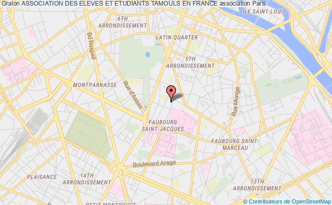 plan association Association Des Eleves Et Etudiants Tamouls En France Paris