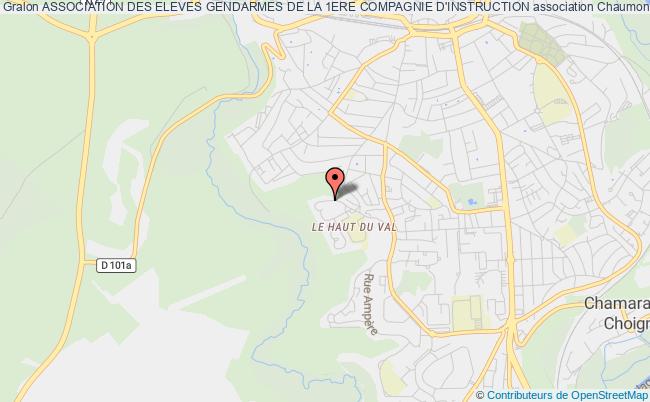 plan association Association Des Eleves Gendarmes De La 1ere Compagnie D'instruction Chaumont