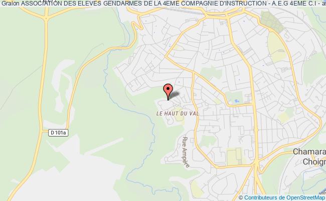 plan association Association Des Eleves Gendarmes De La 4eme Compagnie D'instruction - A.e.g 4eme C.i - Chaumont