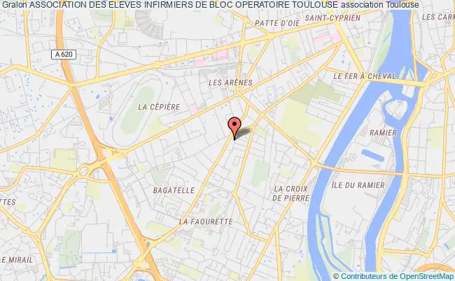 plan association Association Des Eleves Infirmiers De Bloc Operatoire Toulouse Toulouse