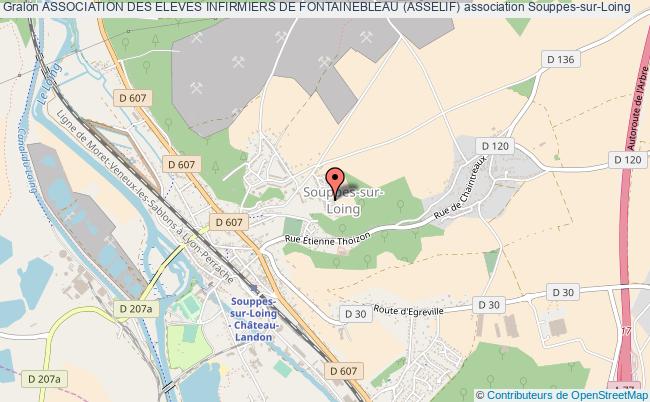 plan association Association Des Eleves Infirmiers De Fontainebleau (asselif) Souppes-sur-Loing