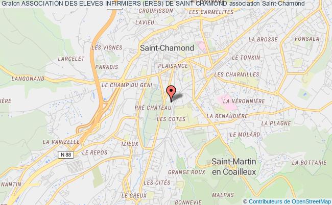 plan association Association Des Eleves Infirmiers (eres) De Saint Chamond Saint-Chamond