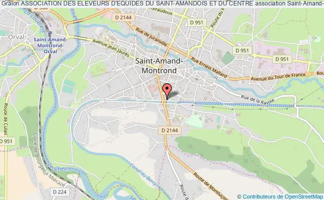 plan association Association Des Eleveurs D'equides Du Saint-amandois Et Du Centre Saint-Amand-Montrond