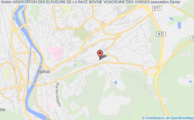 plan association Association Des Éleveurs De La Race Bovine Vosgienne Des Vosges Épinal