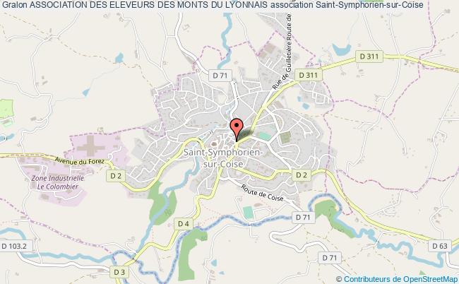 plan association Association Des Eleveurs Des Monts Du Lyonnais Saint-Symphorien-sur-Coise