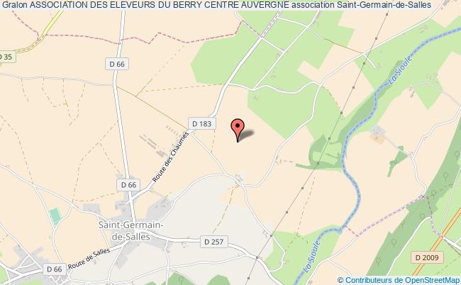 plan association Association Des Eleveurs Du Berry Centre Auvergne Saint-Germain-de-Salles