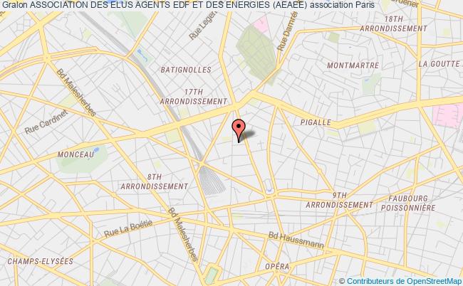 plan association Association Des Elus Agents Edf Et Des Energies (aeaee) Paris