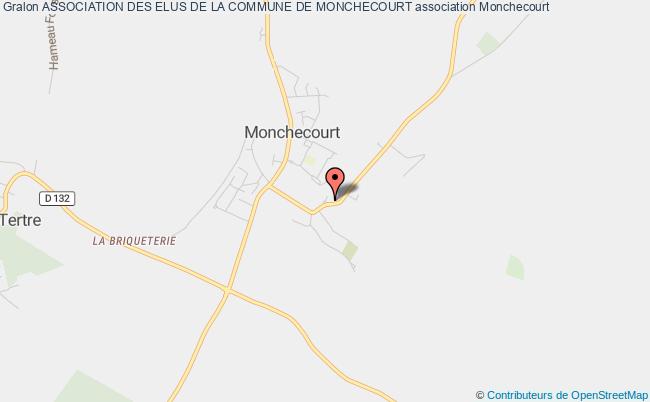 plan association Association Des Elus De La Commune De Monchecourt Monchecourt
